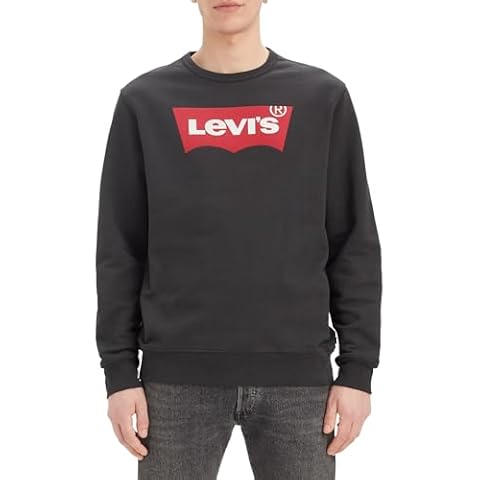 Levi's Men's Housemark Jet Black Sweatshirt Cover