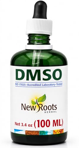 Image of NEW ROOTS HERBAL DMSO Liquid 99.9 with Dropper (3.4 oz) Dimethyl Sulfoxide (100ml) | DMSO Drops Low Odor | DMSO Liquid Tincture with Pipette, Fast-Drying Formula