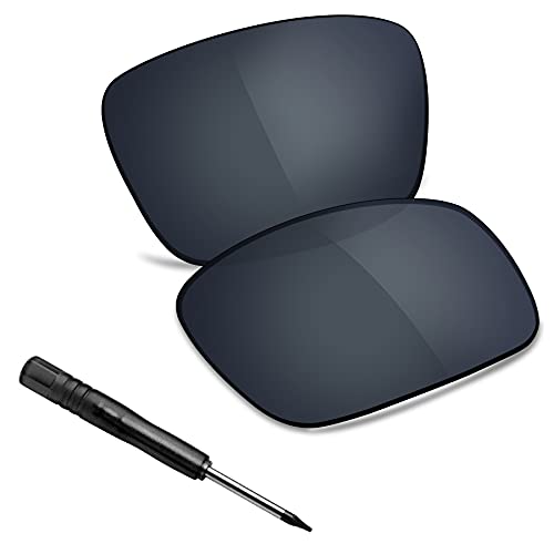 Image of Polarized Replacement Lenses for Oakley TwoFace OO9189 Sunglass - Black Chrome