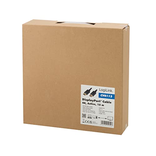 Cable DisplayPort LogiLink CV0113 compatible con monitores gaming y tarjetas gráficas de PC 4