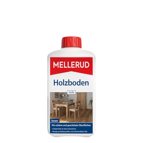 MELLERUD Holzboden Seife | 1 x 1 l | Kraftvoller Schutz für alle geölten und unbehandelten Holzoberflächen im Innenbereich