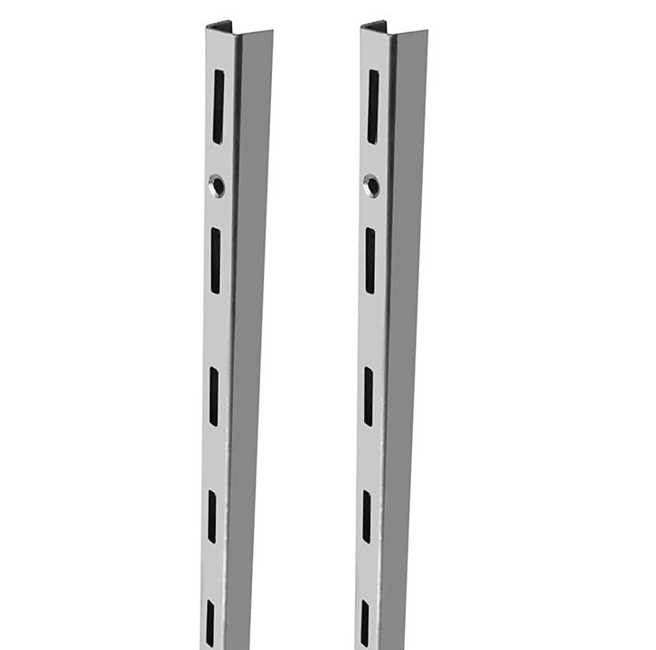 RAB Slotted Channel Adjustable Double, Stainless Steel, Heavy Duty, Home Kitchen Shop (Code:- LTS CHNL SS, Size:- 4FT, Pack Of 2 Pcs)