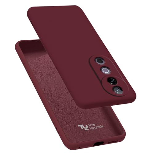 Image of TRUEUPGRADE Liquid Silicone Designed Back Case Cover for Vivo V40 / V40 Pro / T3 Ultra 5G | Microfiber Inside, Full Protection | Bumper Back Cover Case for Vivo V40 / V40 Pro / T3 Ultra 5G - Wine