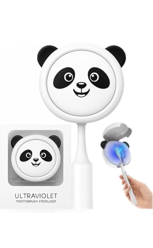 uv toothbrush sanitizer holder - panda cute toothbrush holder rechargeable travel toothbrush case wall mount toothbrush holder portable toothbrush travel case