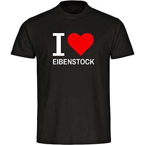 Camiseta Classic I Love Eibenstock Negro Hombre Talla S - 5XL Negro XXXL