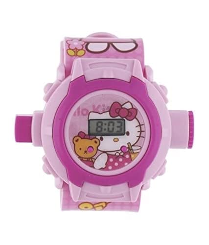 TYMU Hello Kitty Projector Watch for Kids/Best Gift for Kids/Girls and Boys,Perfect for Gifts, Birthday Gifts //Best Gift Pack-Pink, pink, strap