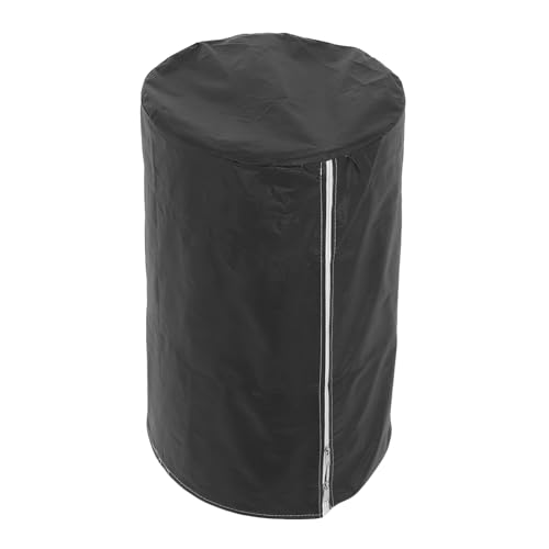 FONDOTIN Funda Protectora Antipolvo para Tanque de Gas de 10 Kg y Resistente a Rayos UV Cubierta para Cilindro de Negro 32 CM Diámetro X 54 CM Alto para Cocina y Camping Exterior