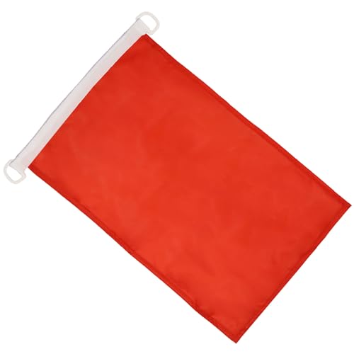 Image of Plain Red NAUTICAL Flag 18'' x 12'' - Solid - Color flags 30 x 45 cm - Banner 12x18 in for boat - AZ FLAG