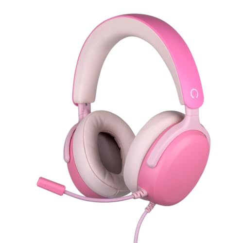 Konix Casque Gaming Circum-aural Filaire Nexus Nintendo Switch 2, PS5 et Xbox Series X|S - Haut-parleurs 40 mm - Microphone - Câble 1,5 m - Rose