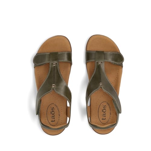 Image of Taos The Show Premium Leather Women's Sandal - Experience Everyday Style, Comfort, Arch Support, Cooling Gel Padding and an Adjustable Fit for Exceptional Walking Comfort