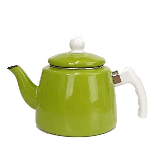 Wasserkocher Wasser Blau Emaille Macarons Farbe Gesundheit Kanne Kaffeekanne Induktionsherd Home Verdickung Restaurant 2L Krug Home Camping