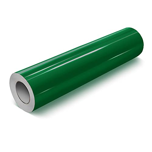 VViViD Dark Green Gloss 11.8 Inches x 84 Inches (7 Feet) DECO65 Permanent Adhesive Craft Vinyl for Cricut, Silhouette & Cameo
