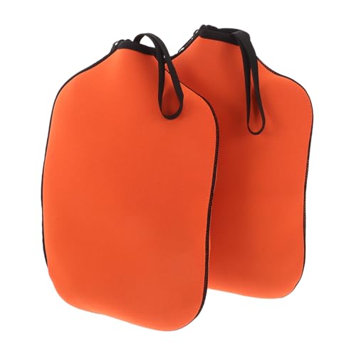 NAMOARLY 2 Pack Paddle Covers Padded Case for Rackets Carrying Sleeve Protective Shield Durable Material Orange