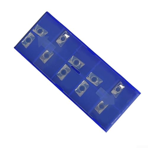 10 insertos de carburo APKT11T308-G2 para mecanizado de aluminio, fresado frontal indexable, fresado cuadrado, fresado lateral, doble borde sin revestimiento