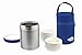 Nuvita 1478PRO | Thermos pour Aliments Chauds et 2 Contenants | Bébé | 1L | Solides Liquides | Aliments, Purée | Acier Inoxydable | Étanche à l'air | Mallette de Transport Incluse