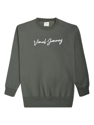 Image of Mack Jonney Fleece Regular Fit Printed Round Neck Sweatshirt for Men-MACK639320