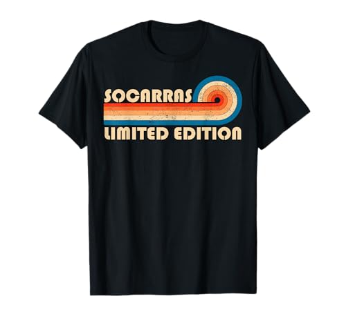 SOCARRAS Surname Retro Vintage 80s 90s Birthday Reunion Camiseta