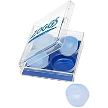 ZOGGS Unisex Adult Silicone Reusable Ear Plugs for Swimming, Snorkeling, Water Sports, Clear, Pack of 4 | Handy Carry Case