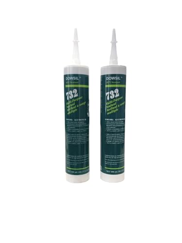 732 Multi-Purpose Sealant Silicone Aluminum 10 oz (2-Pack)
