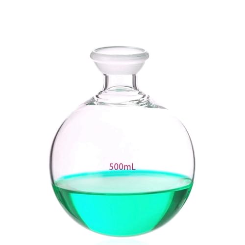 Dinglab,S35 Spherical Joint Glass Flask,35/20 Lab Ball Socket Reservoir Bottle,Receiving Flask Rotary...