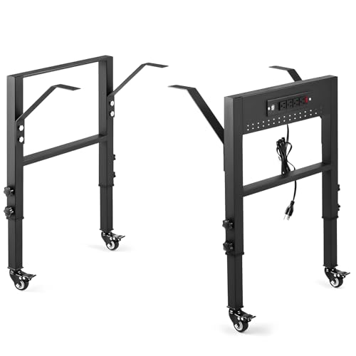 Cadre de l'atelier, lourd-duty DIY Pieds de meubles d'atelier, 20-inch Profondeur, hauteur réglable de 28,6-39 pouces, avec 4 Roulettes en métal de frein