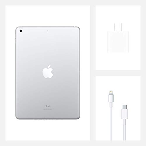Image of Apple iPad 10.2-inch, WiFi + Cellular, 32GB - Silver (Renewed Premium)