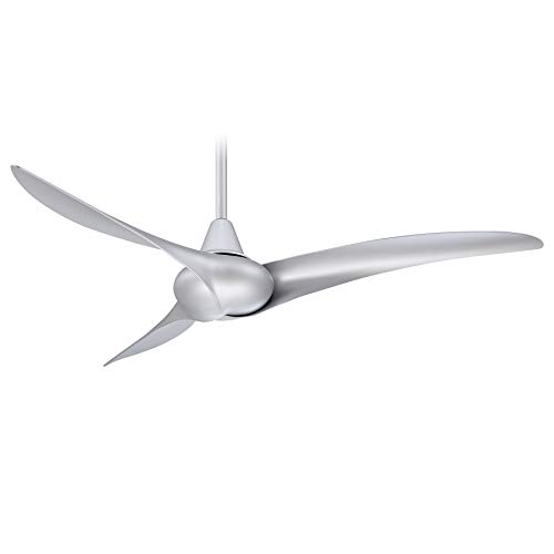 Minka-Aire F843-SL Wave 52 Inch 3 Blade Ceiling Fan in Silver Finish
