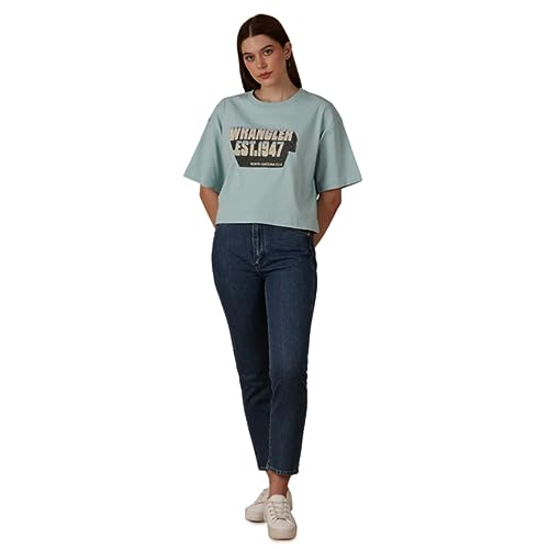 Image of Wrangler Women's Graphic Crew Neck Boxy Fit T-Shirt