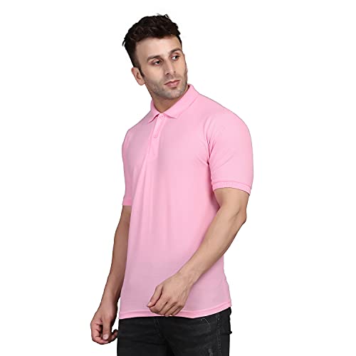 Image of INKKR Men's Combo Polo Neck Cotton Blend Solid T-Shirt (Pack of 2)
