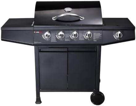 CosmoGrill Original 5 Gas Burner 4+1 Garden Grill, Steel Warming ...
