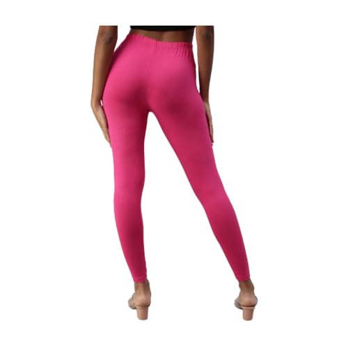 Image of Women�s Slim Fit Cotton Lycra 4-Way Leggings|Ankle Length|