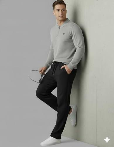 Image of Volex Men Full Sleeve T-Shirt and Jogger Set|Track Suit for Men | Sports Wear Gym Running Jogging Walking Workout Outfit | Full Sleeve T Shirt with Jogger Track Pant Lower