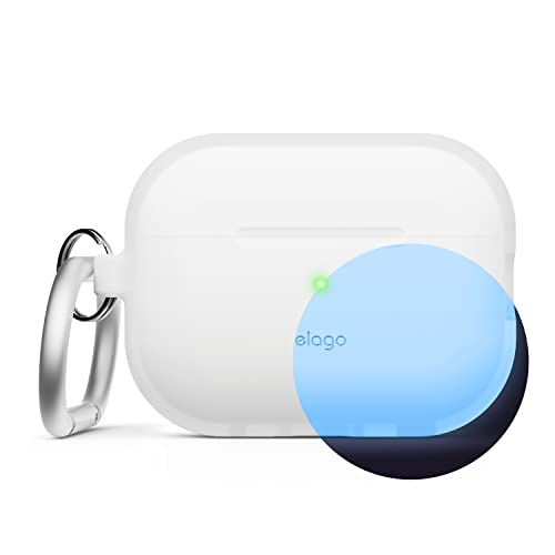 elago Silicone Case Compatible with AirPods Pro 2nd Generation Case Protective Case with Keychain, Front LED Visible - Image 2
