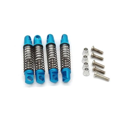 Amortisseur RC métallique bleu compatible Jimny 1/16 haute précision