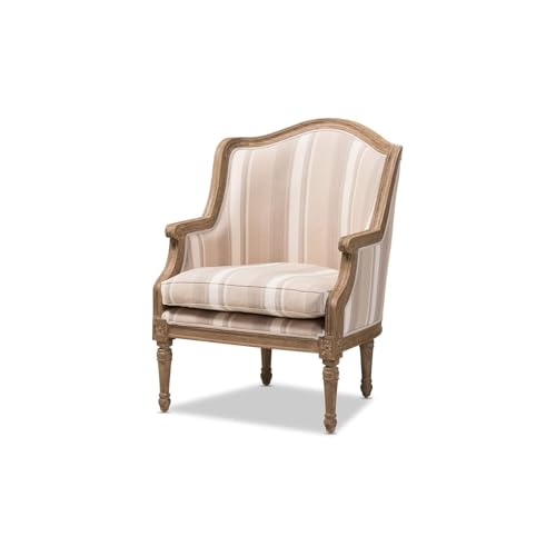 Sillón francés con estructura sólida de madera miniatura 7