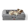 Bedsure Orthopedic Dog Bed Medium Size Dogs – Washable Medium Dog Cat Bed Waterproof, Comfort Pet Couch Sofa with Washable Removable Cover, Pets Bed with Nonskid Bottom, Grey, 28″