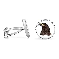 Oakmont Cufflinks Golden Eagle Cufflinks Eagle Cuff Links (Contoured Edition)