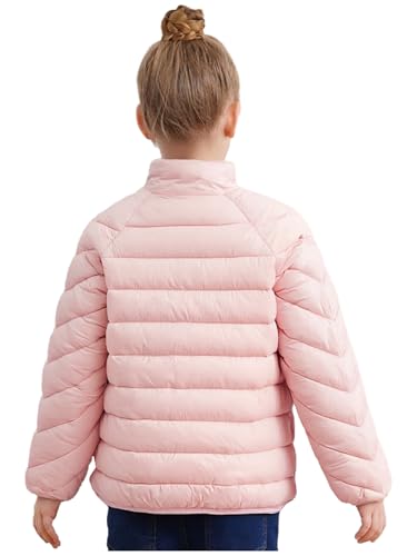 Image of Linjinx Kids Girls Boys Winter Coat Water-Resistant Zipper Puff Jacket Warm Lightweight Down Coat Outerwear