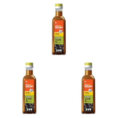 Image of Pro Nature 100% Organic Sesame Oil, 500ml (Pack of 3)