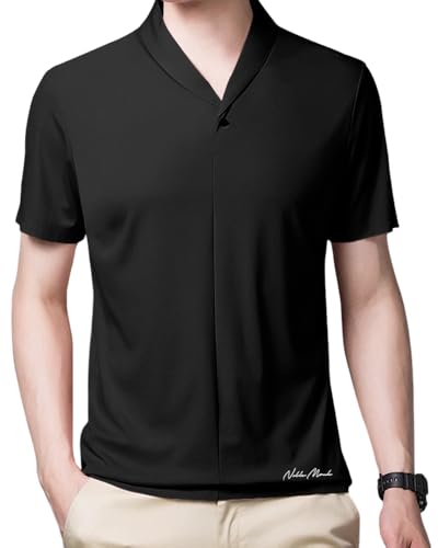 Image of Noble Monk Men's Regular Fit T Shirt |Half Sleeves | Casual T-Shirt for Men