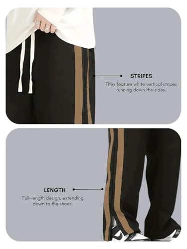 Image of Mehrang Casual Trouser Pants for Men | Loose Fit Baggy Style | Korean Style Track Pant | Stylish Fit Relaxed Cargo Pant with Side Pockets (Gym | Walking | Casual)