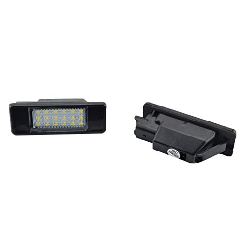 Pandiki para Citroen C3-C6 C8 Peugeot 106/207/308/406 1 par 18 Granos del LED luz de la matrícula del Coche Accesorio
