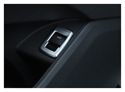 Cubierta botón puerta trasera para X1 F48 2016-2018, moldura de ABS plata resistente 3