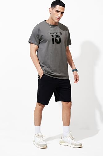 Image of WEET Cotton T-Shirt and Shorts Set for Men,Night Wear for Men,Men's Pyjama Set MCS143