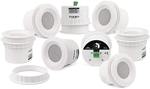 Pure Resonance Audio C3 3" Micro Ceiling Speakers with Easy-Mounting Ring 8-Pack