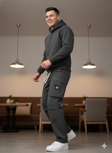 Image of Lymio Cargo for Men || Cotton Cargo Pant || Drawstring Waist Pant (Also Available in Plus Sizes) (149-152)