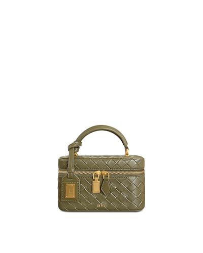 JW PEI Women's Cleo Woven Texture Box Shape Top Handle Bag - Olive Green
