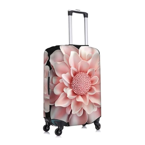 Pink Flower Elastic Travel Luggage Cover, Washable Spandex Suitcase Protector, Anti-Scratch Fits 18-32 Inch3