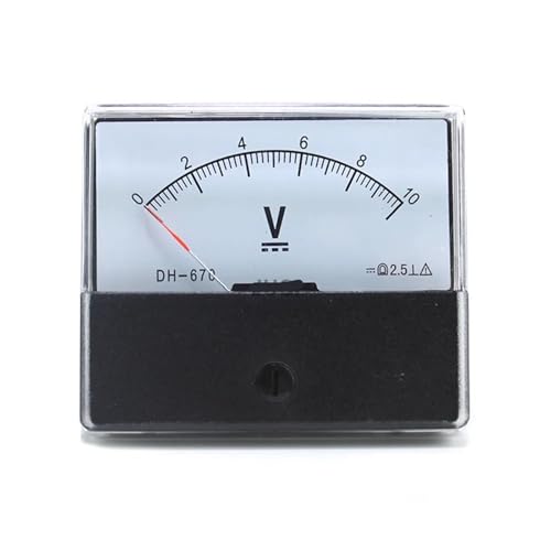 Voltmètre CC à pointeur DH-670 30V pour l'atelier de bricolage et projets électroniques