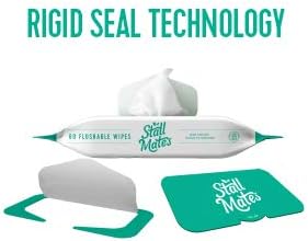 Stall Mates 60-Wipe Home Pack: Flushable and Hypoallergenic Moist Wipes Made in the USA. Unscented with Vitamin-E & Aloe, 100% Biodegradable (2 Pack)